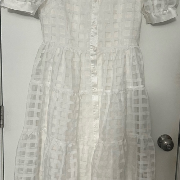 English factory gridded organza tiered maxi dress - Picture 9 of 12